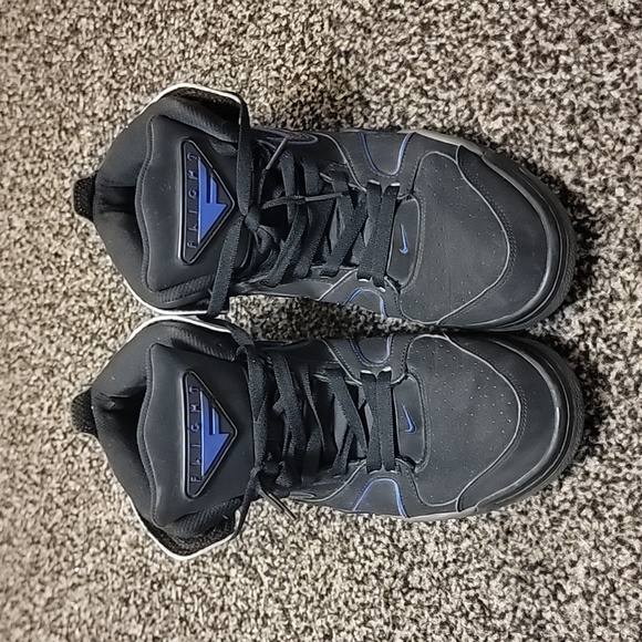 Nike Air Flight Falcon's, Size 11, Black and Granite with Blue Accents. - Picture 5 of 9